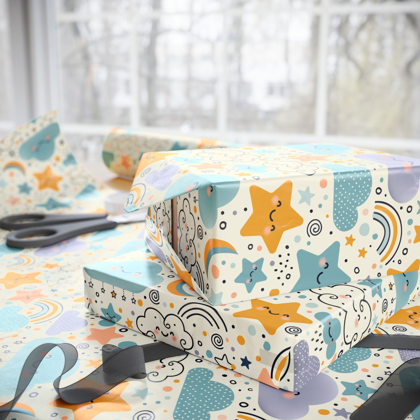Kawaii Sky - Wrapping Paper