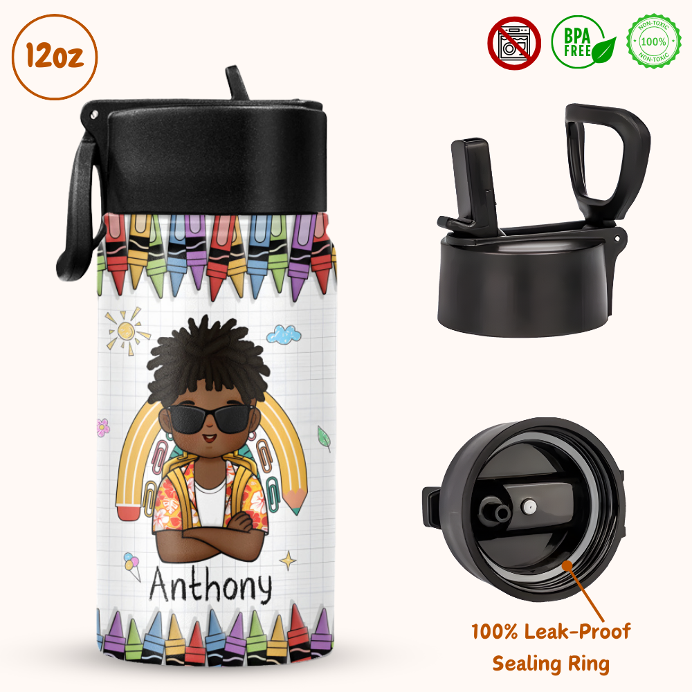 Ready to Crush - Personalized KId Water Bottle (12oz)