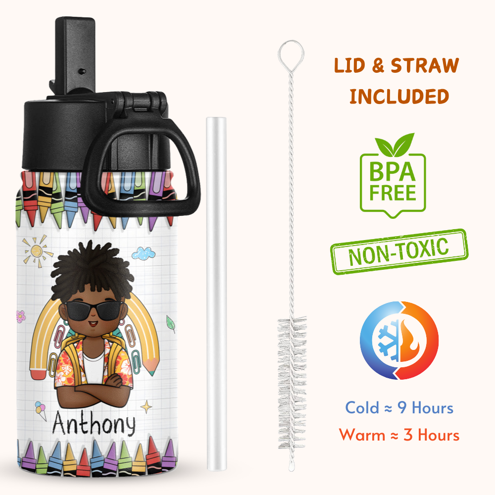 Ready to Crush - Personalized KId Water Bottle (12oz)