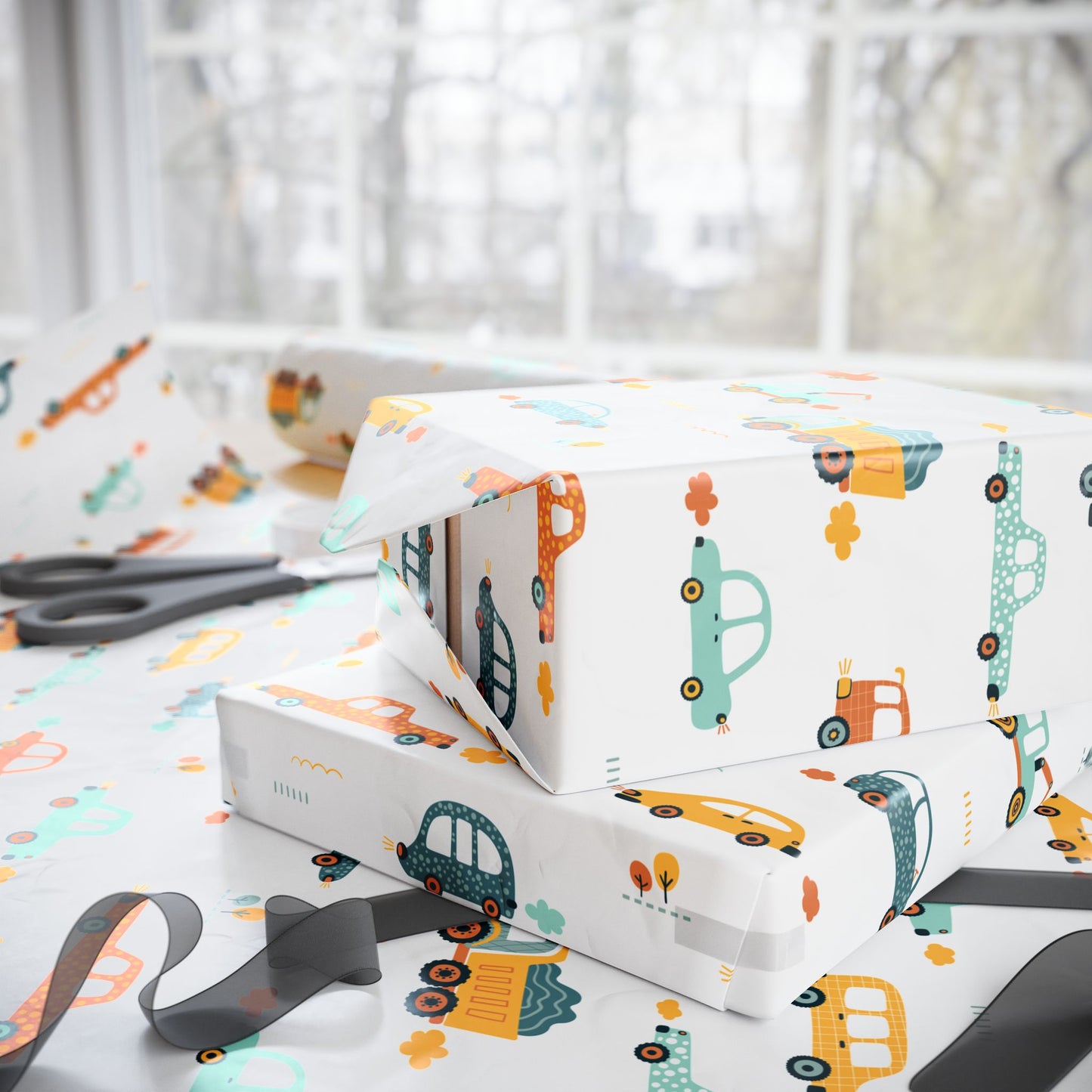 Colorful Car - Wrapping Paper
