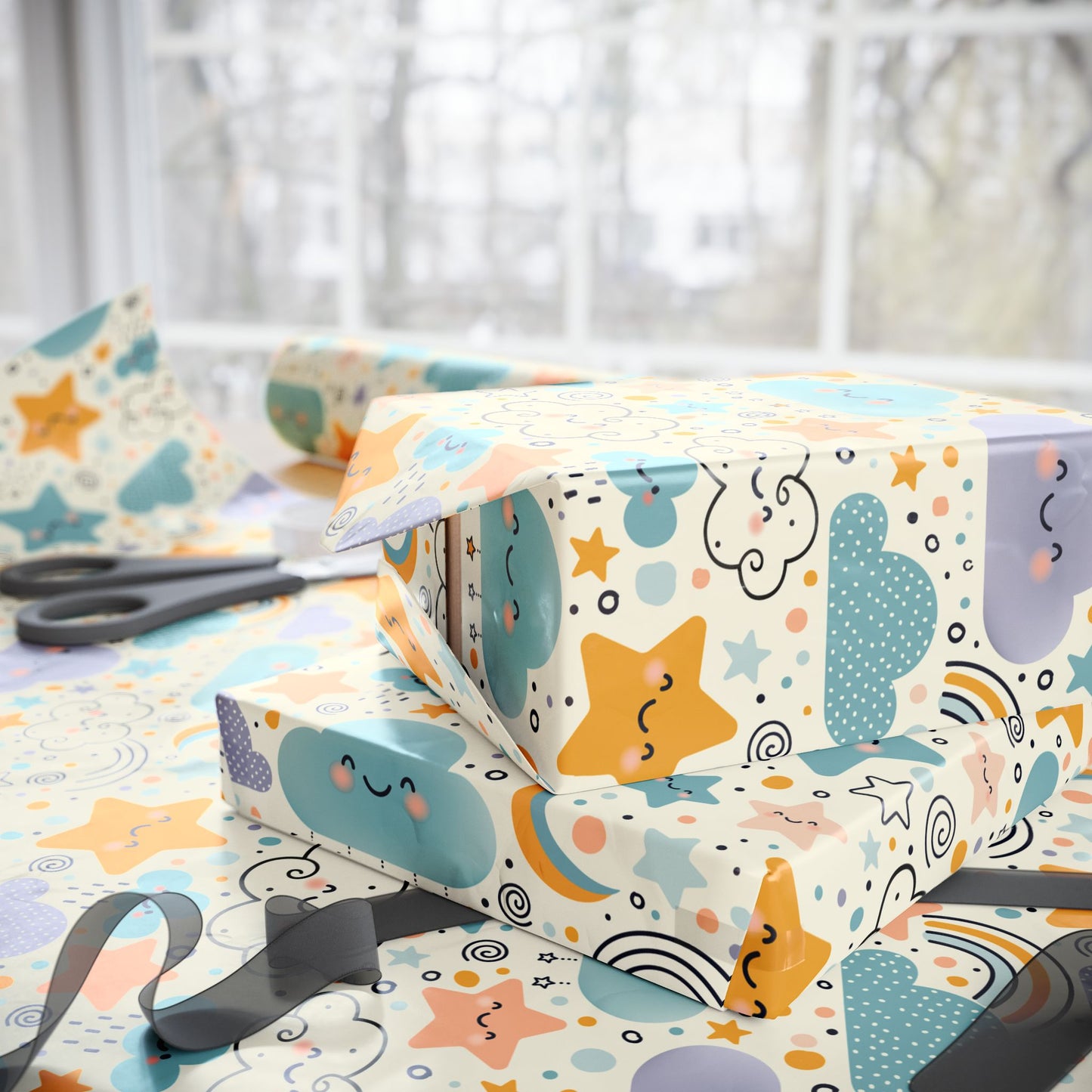 Kawaii Sky - Wrapping Paper