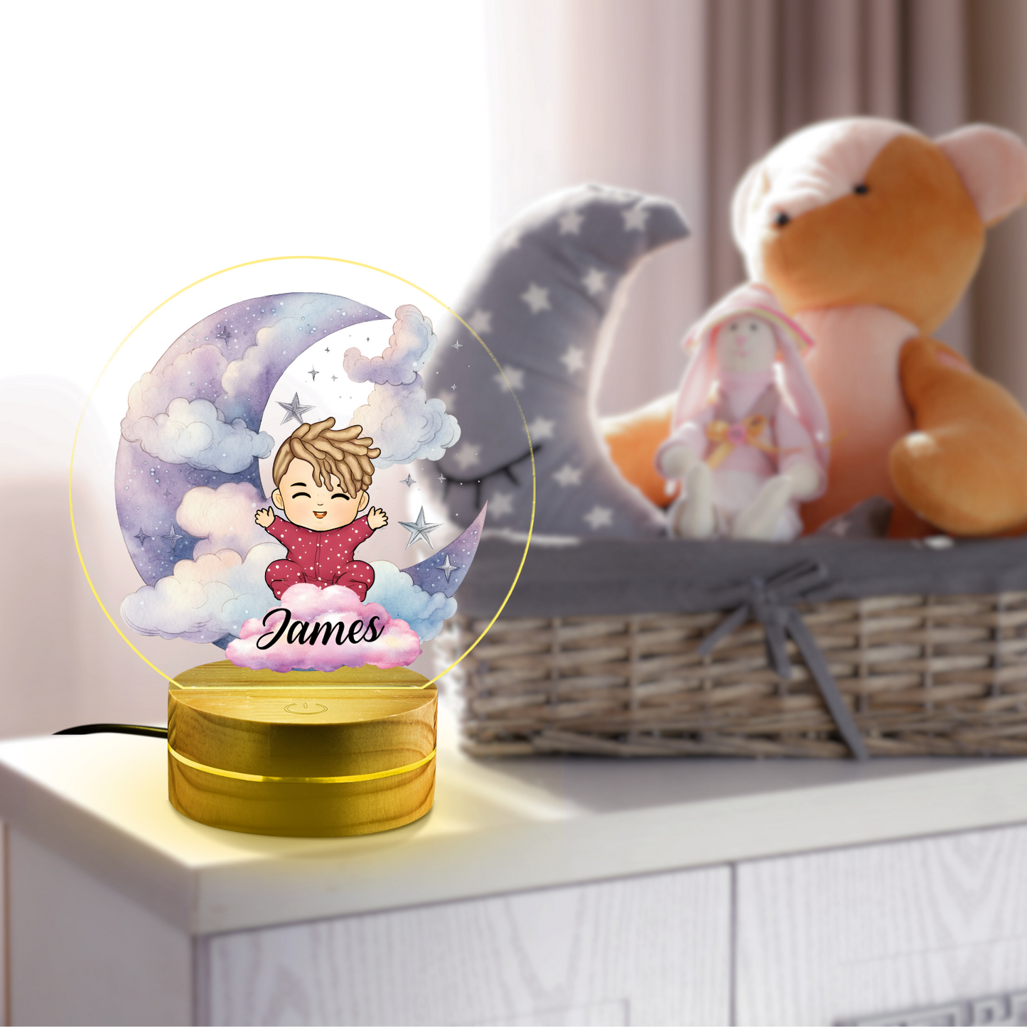 Moonlight Baby - Personalized Night Lamp