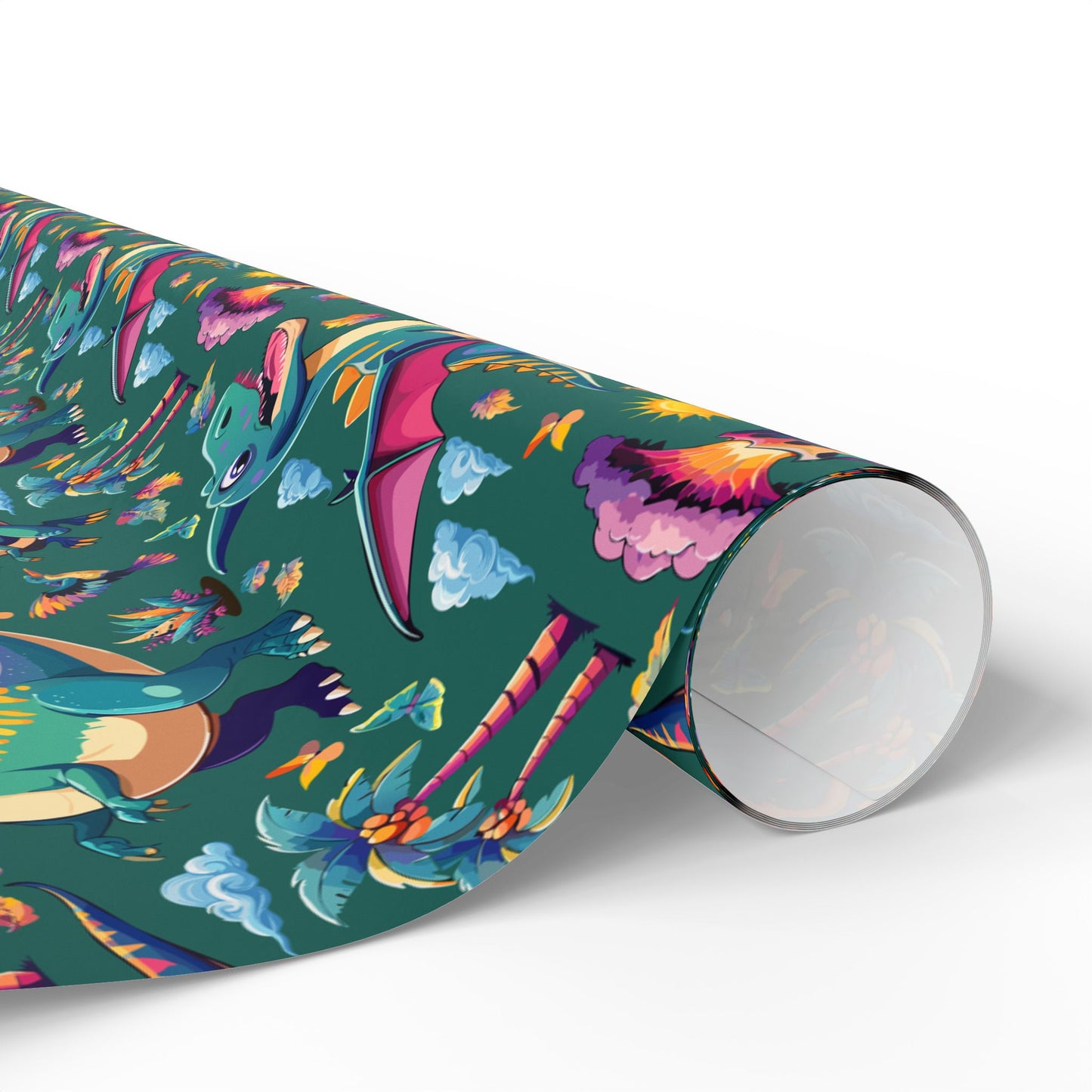 Colorful Dinosaurs - Wrapping Paper