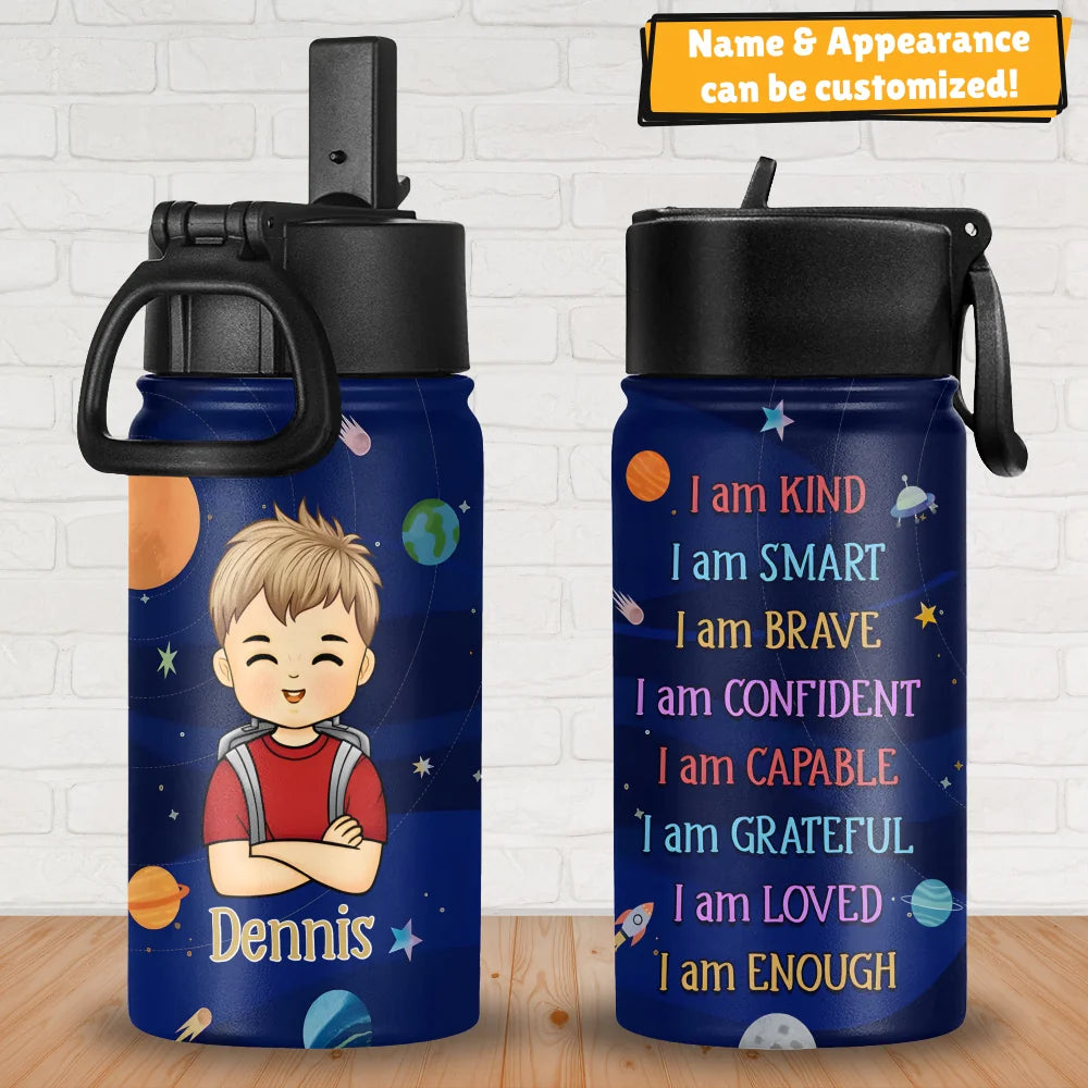 Space - Personalized KId Water Bottle (12oz)