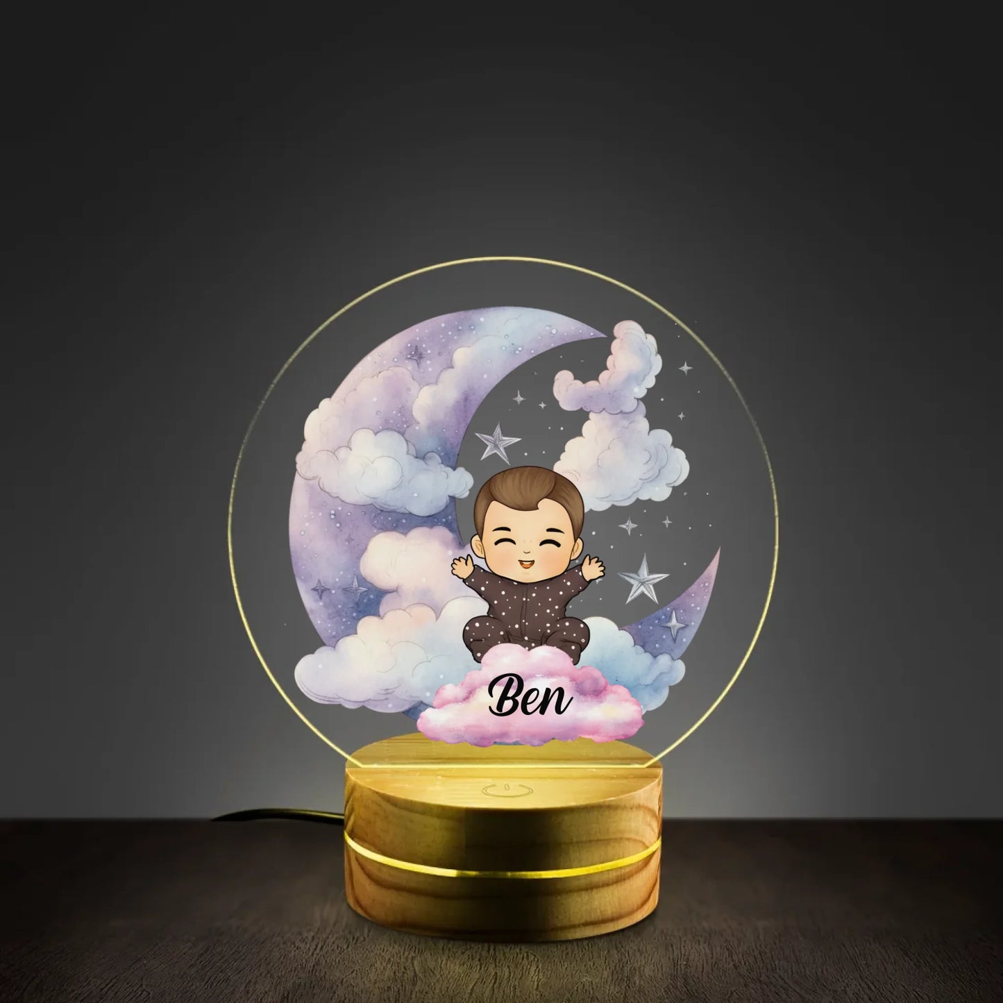 Mockup 1 Night Light Round Base