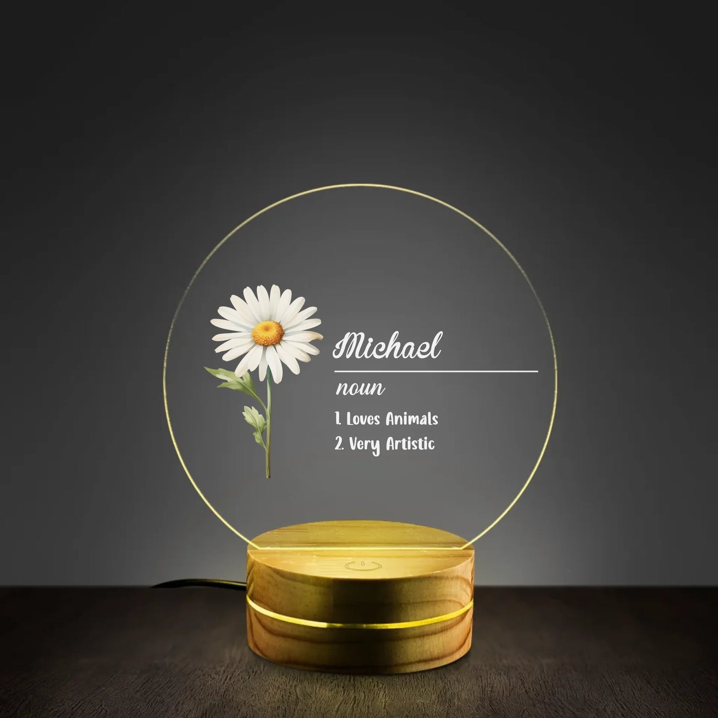 Mockup 1 Night Light Round Base