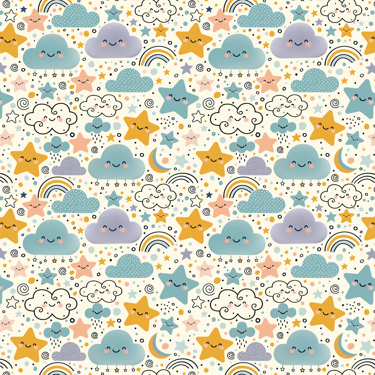 Kawaii Sky - Wrapping Paper