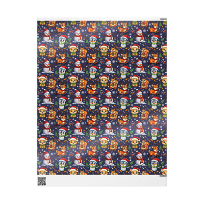 Christmas Cute Animals - Wrapping Paper