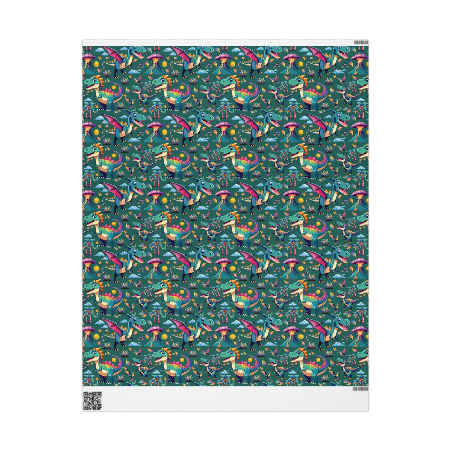 Colorful Dinosaurs - Wrapping Paper