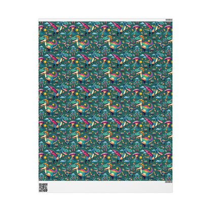 Colorful Dinosaurs - Wrapping Paper
