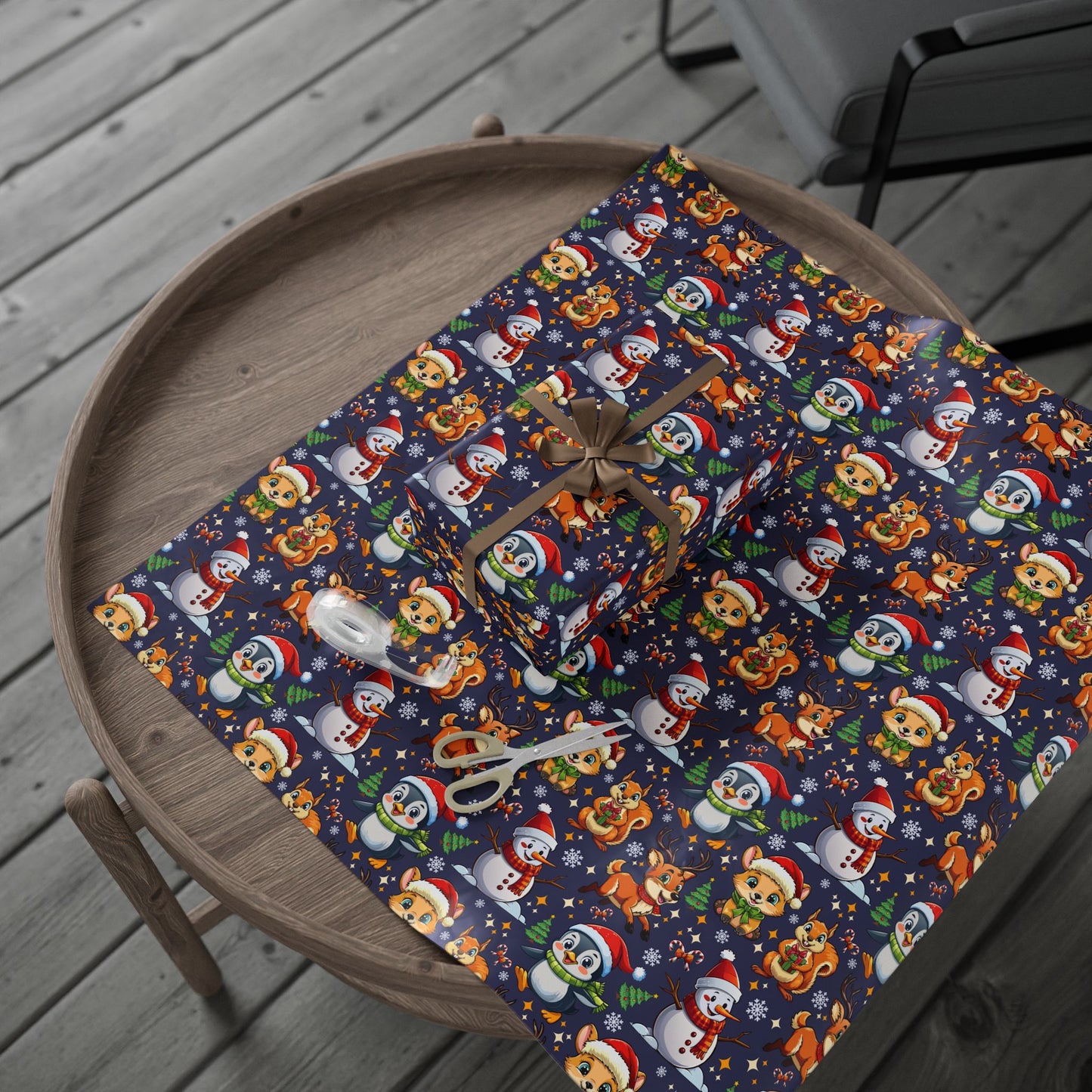 Christmas Cute Animals - Wrapping Paper