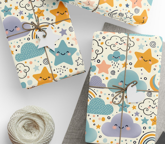 Kawaii Sky - Wrapping Paper