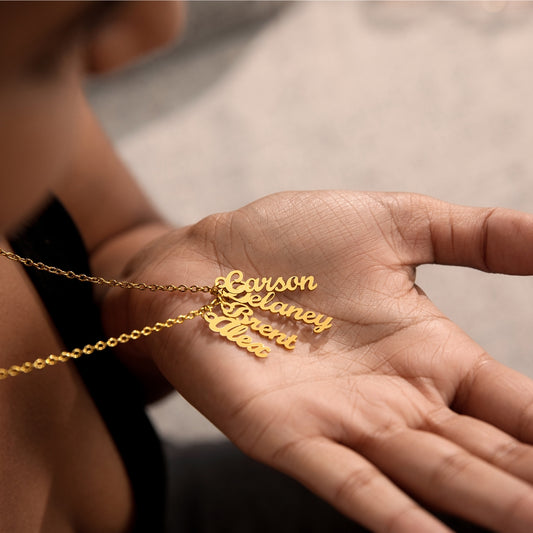 Personalized Vertical Name Necklace