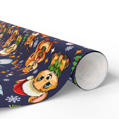 Christmas Cute Animals - Wrapping Paper