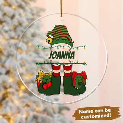 Christmas Elf - Personalized Acrylic Ornament