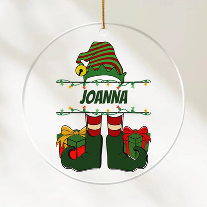 Christmas Elf - Personalized Acrylic Ornament