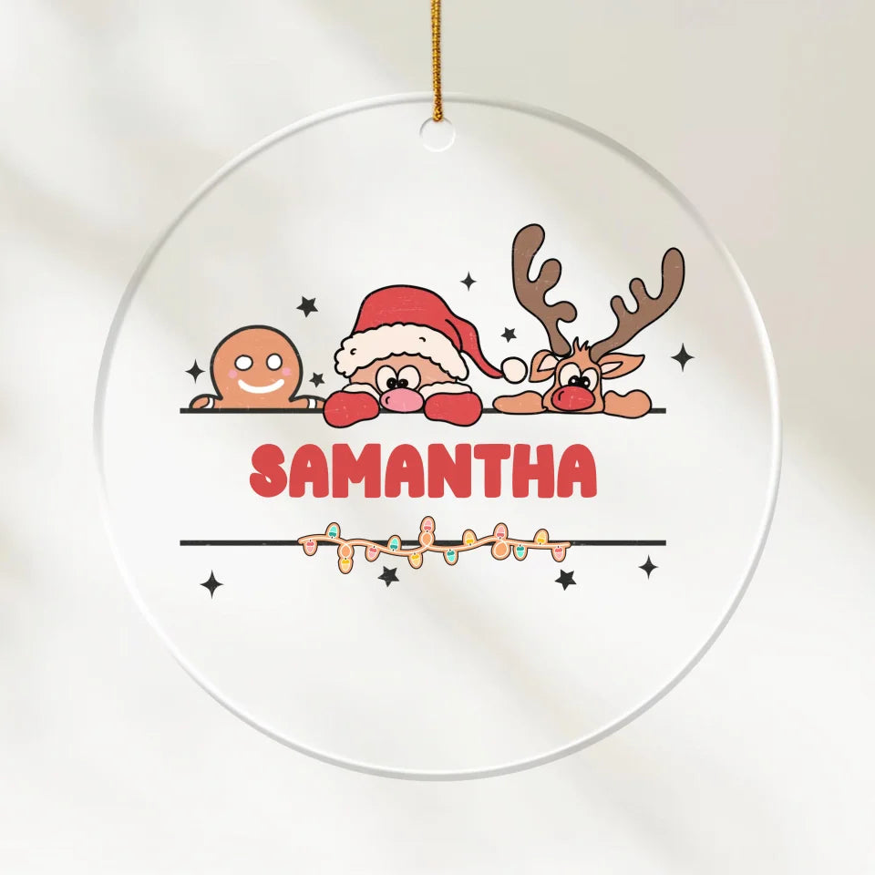 Christmas Little Friends - Personalized Acrylic Ornament