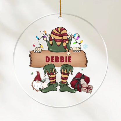 Christmas Kid Elf - Personalized Acrylic Ornament