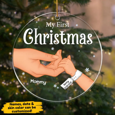 Mom and Baby First Christmas - Personalized Acrylic Ornament