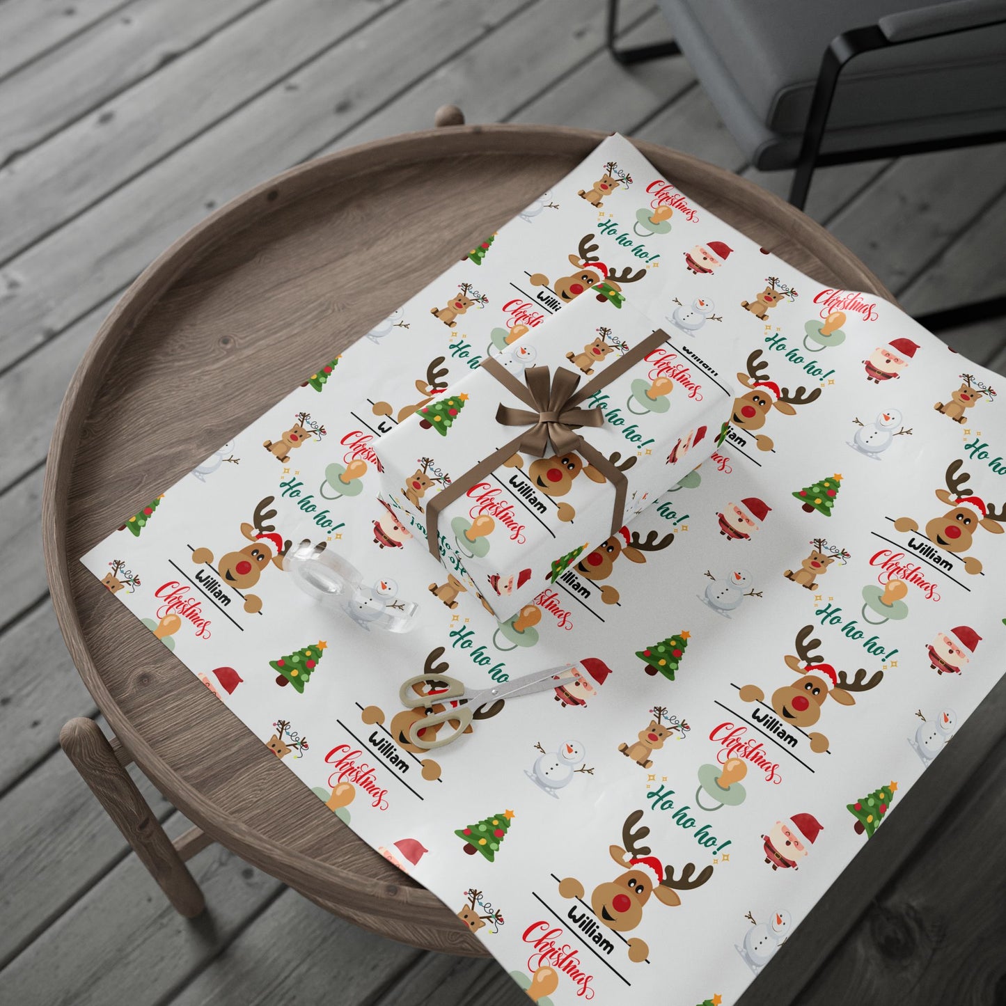 Custom Name Christmas Fun - Wrapping Paper