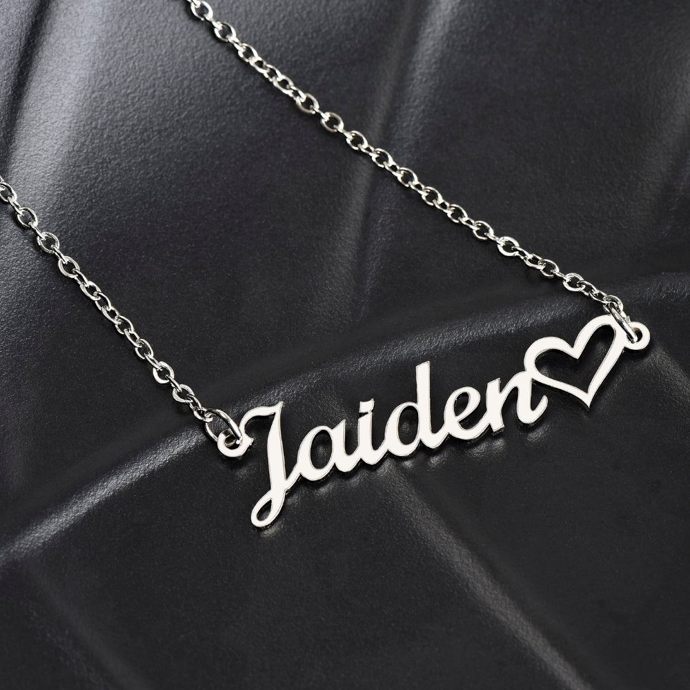 Personalized Heart Name Necklace