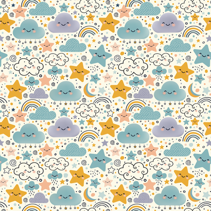 Kawaii Sky - Wrapping Paper