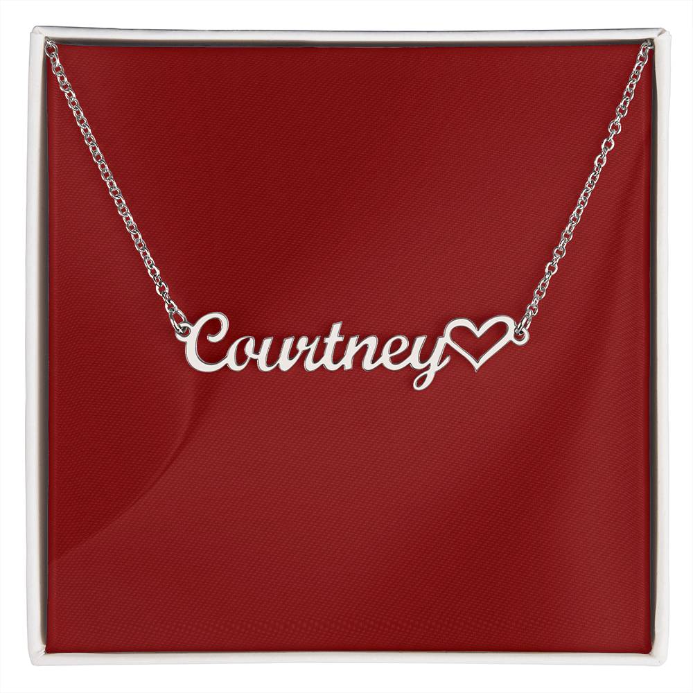 Personalized Heart Name Necklace