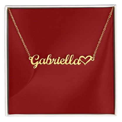 Personalized Heart Name Necklace