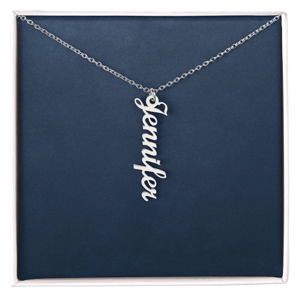 Personalized Vertical Name Necklace