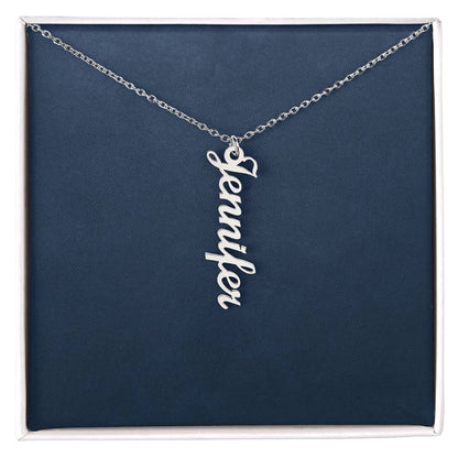 Personalized Vertical Name Necklace