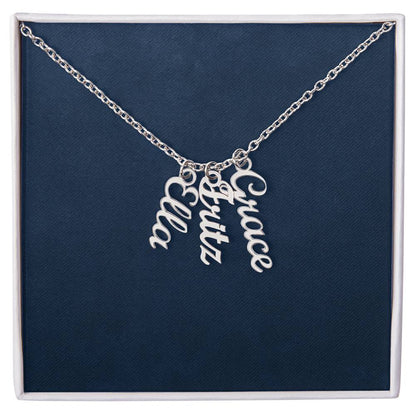 Personalized Vertical Name Necklace