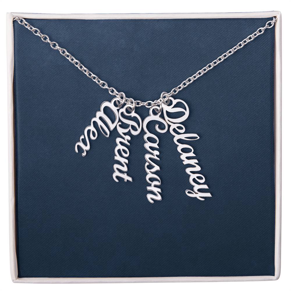 Personalized Vertical Name Necklace