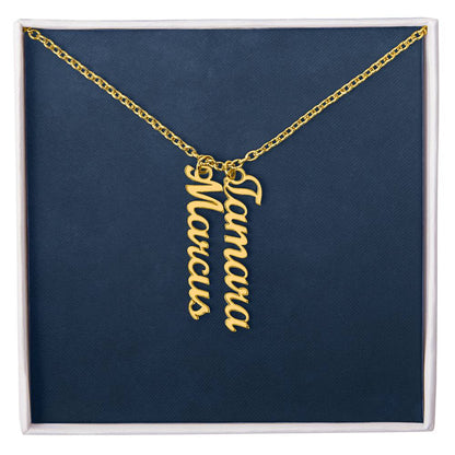 Personalized Vertical Name Necklace