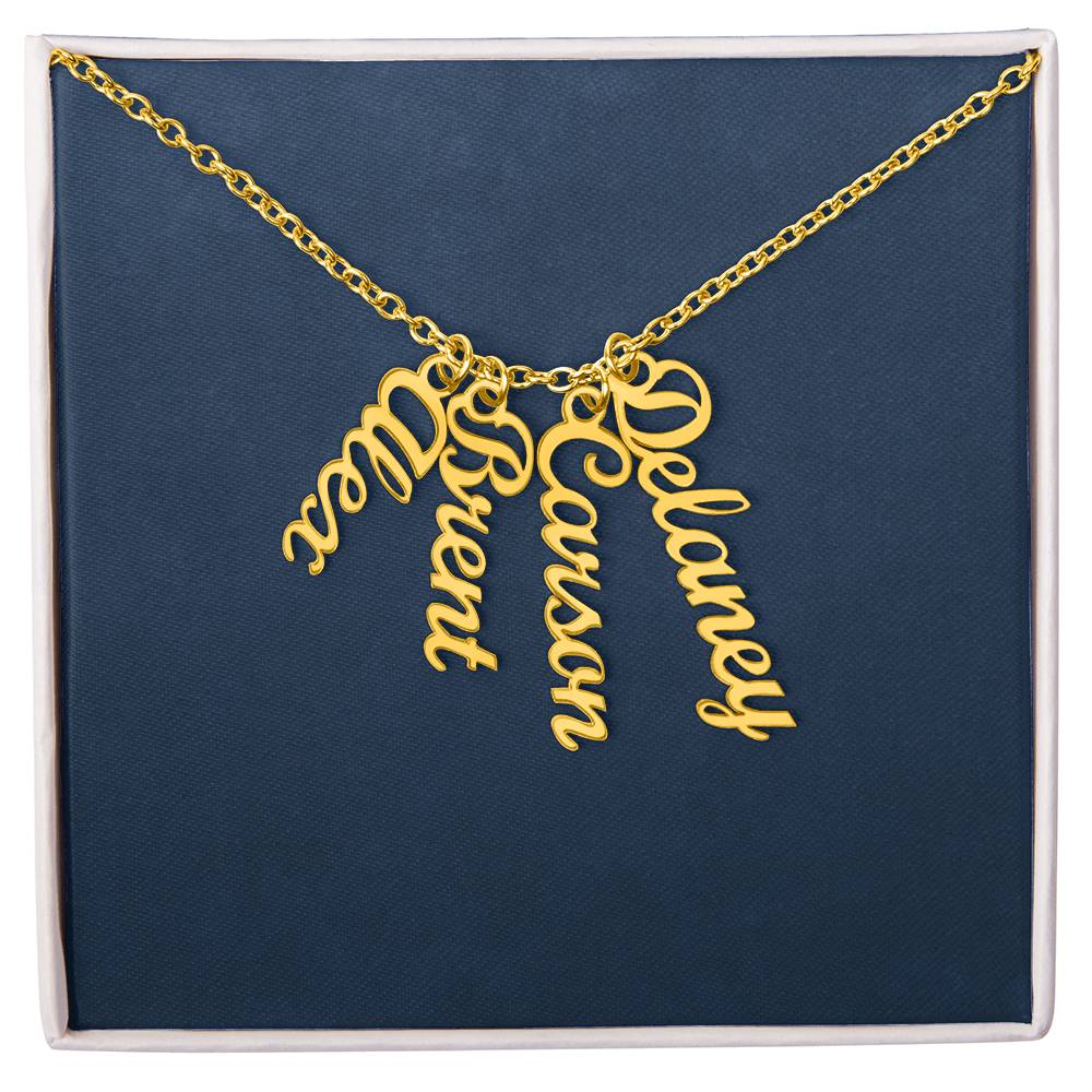 Personalized Vertical Name Necklace