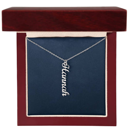 Personalized Vertical Name Necklace