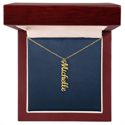 Personalized Vertical Name Necklace