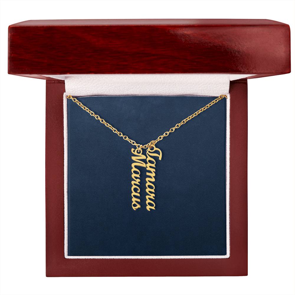 Personalized Vertical Name Necklace