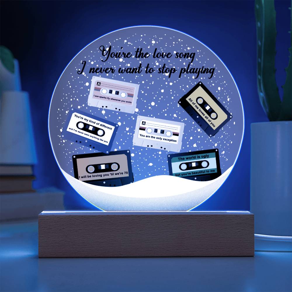 Love Song - Acrylic Circle Plaque