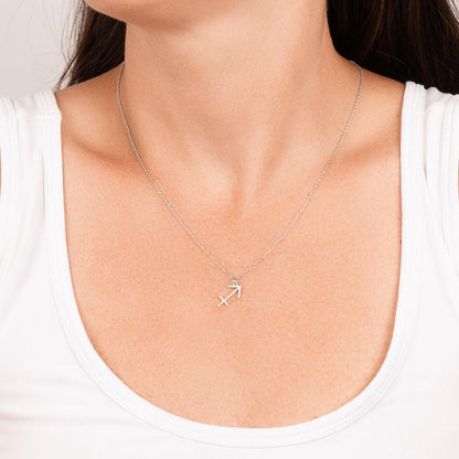 Happy Birthday Sagittarius - Zodiac Symbol Necklace