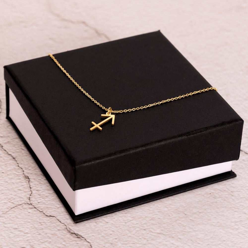 Happy Birthday Sagittarius - Zodiac Symbol Necklace