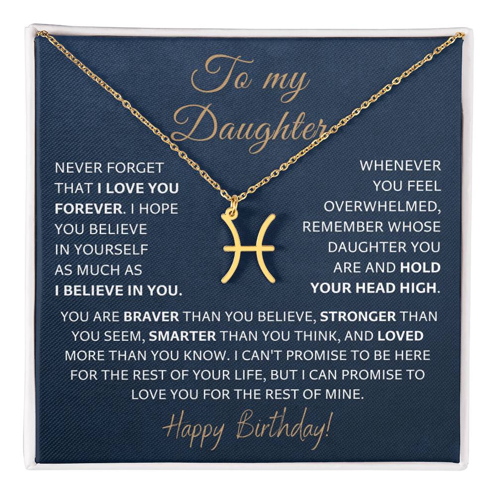 For The Rest Of My Life - Zodiac Necklace