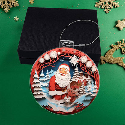 Christmas Santa - Acrylic Ornament