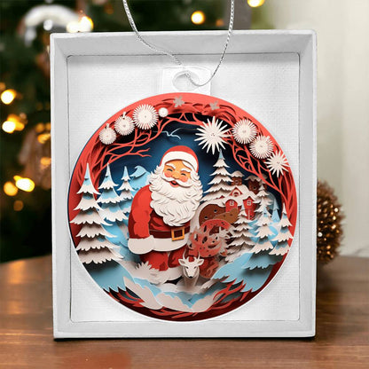 Christmas Santa - Acrylic Ornament