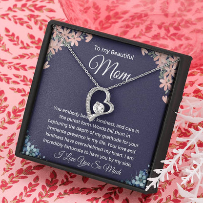 To My Beautiful Mom - Forever Love Necklace